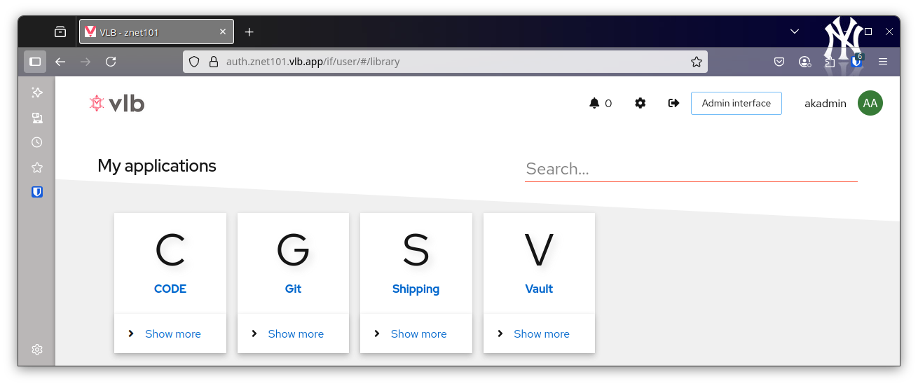 VLBapp screenshot 1