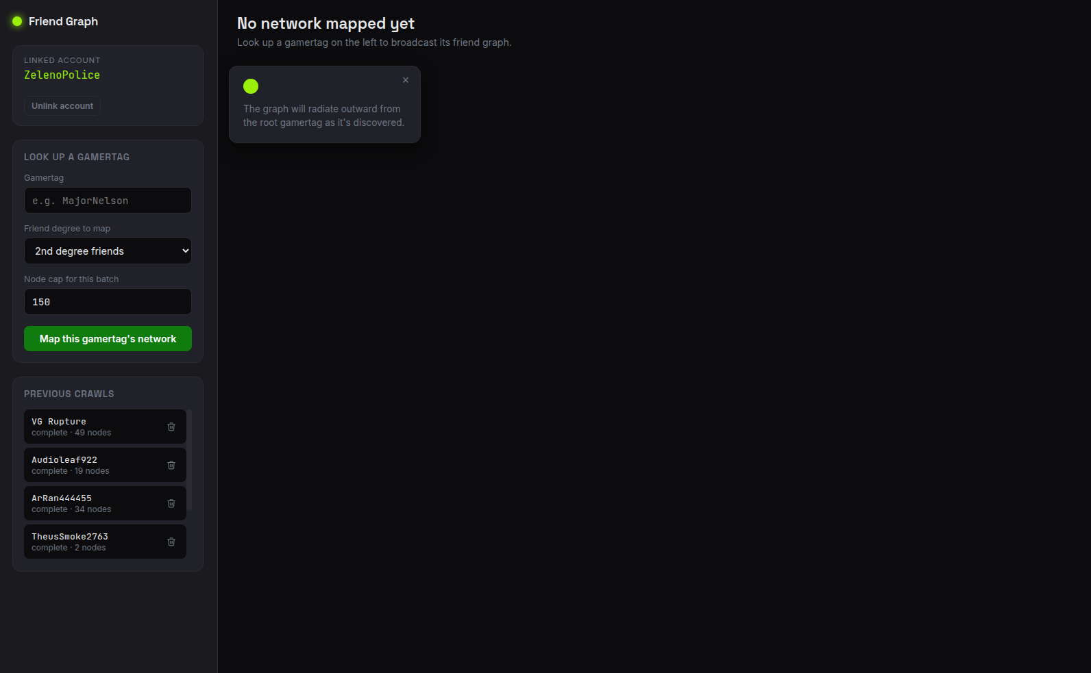 Xbox Friend Graph screenshot 3